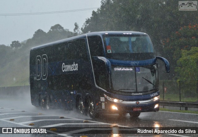 Viação Cometa 14306 na cidade de Santa Isabel, São Paulo, Brasil, por Rudnei Aparecido da Silva. ID da foto: 7534428.