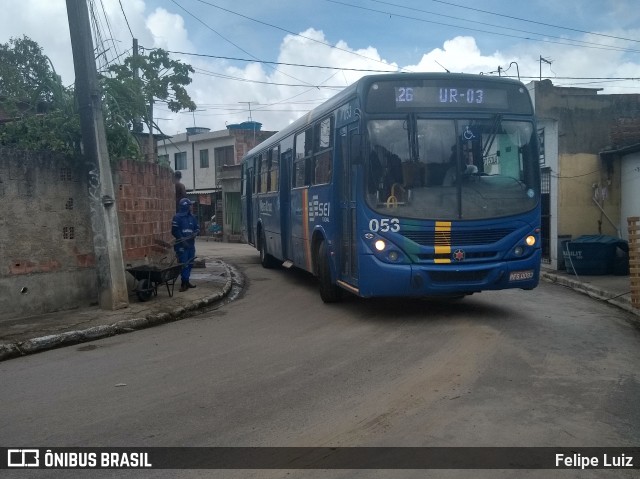 Expresso Vera Cruz 053 na cidade de Recife, Pernambuco, Brasil, por Felipe Luiz. Número da foto: #7532983.