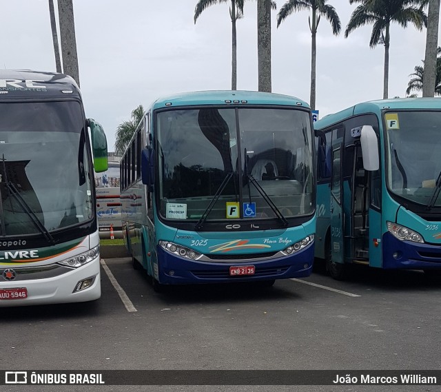 Nova Belga Transportadora Turística 3025 na cidade de Aparecida, São Paulo, Brasil, por João Marcos William. Número da foto: #7533292.