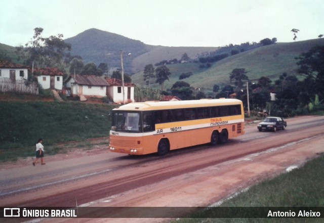 Viação Itapemirim 16011 na cidade de Santa Rita de Minas, Minas Gerais, Brasil, por Antonio Aleixo. ID da foto: 7534194.