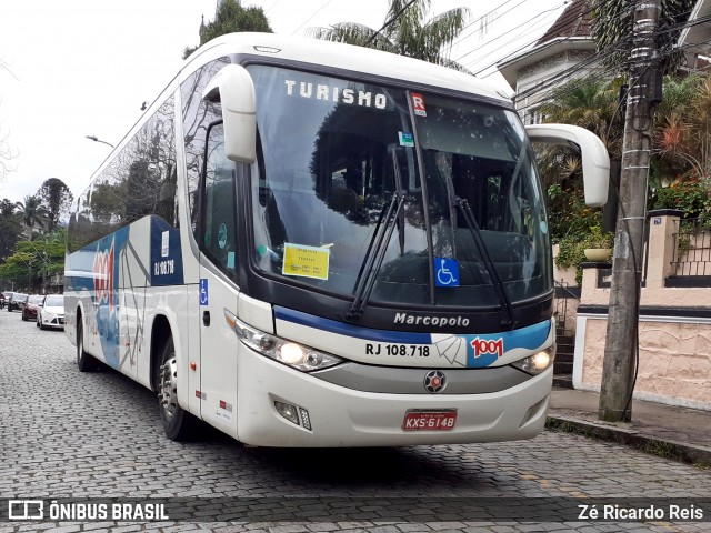 Auto Viação 1001 RJ 108.718 na cidade de Petrópolis, Rio de Janeiro, Brasil, por Zé Ricardo Reis. ID da foto: 7534040.