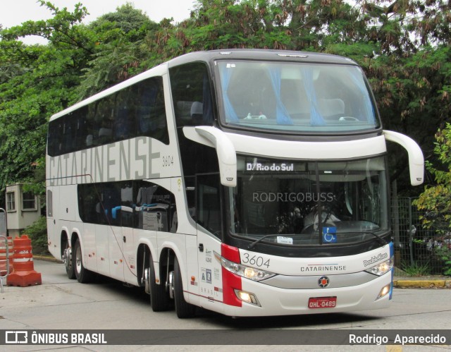 Auto Viação Catarinense 3604 na cidade de São Paulo, São Paulo, Brasil, por Rodrigo  Aparecido. ID da foto: 7537557.