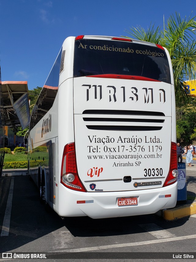 Viação Araujo 30330 na cidade de Aparecida, São Paulo, Brasil, por Luiz Silva. ID da foto: 7536796.