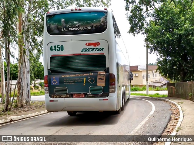 Eucatur - Empresa União Cascavel de Transportes e Turismo 4450 na cidade de Cuiabá, Mato Grosso, Brasil, por Guilherme Henrique. ID da foto: 7536761.