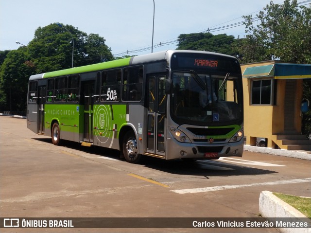 Viação Garcia 7619 na cidade de Maringá, Paraná, Brasil, por Carlos Vinicius Estevão Menezes. ID da foto: 7537073.