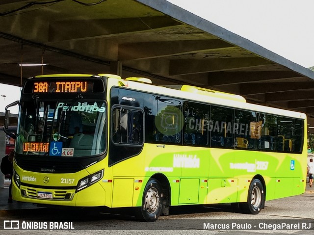 Viação Pendotiba 2.1.157 na cidade de Niterói, Rio de Janeiro, Brasil, por Marcus Paulo - ChegaParei RJ. Número da foto: #7536624.