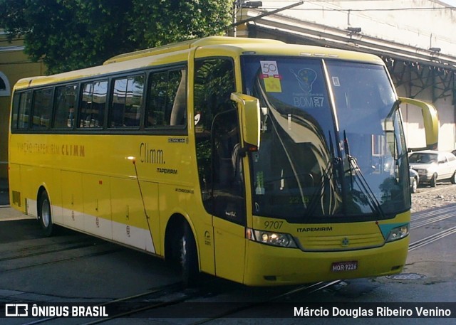 Viação Itapemirim 9707 na cidade de Rio de Janeiro, Rio de Janeiro, Brasil, por Márcio Douglas Ribeiro Venino. ID da foto: 7538142.