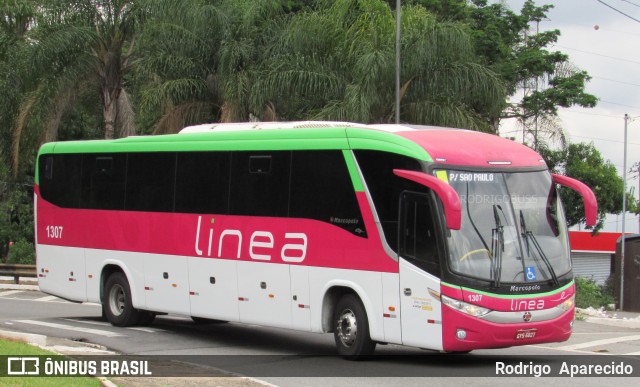 Linea Transportes e Turismo Ltda. 1307 na cidade de São Paulo, São Paulo, Brasil, por Rodrigo  Aparecido. ID da foto: 7540509.