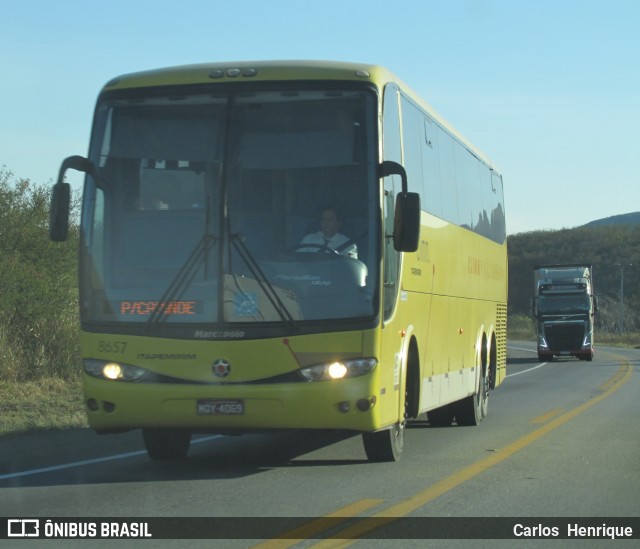 Viação Itapemirim 8657 na cidade de Jequié, Bahia, Brasil, por Carlos  Henrique. ID da foto: 7538848.