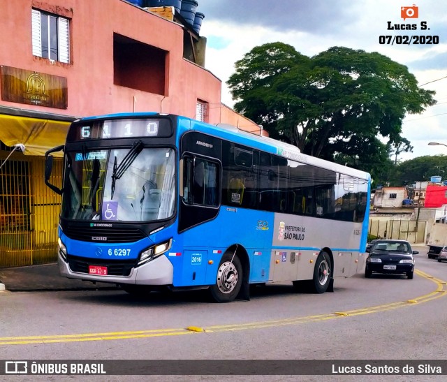Transwolff Transportes e Turismo 6 6297 na cidade de São Paulo, São Paulo, Brasil, por Lucas Santos da Silva. Número da foto: #7540063.