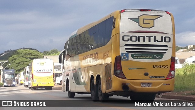 Empresa Gontijo de Transportes 18455 na cidade de Cláudio, Minas Gerais, Brasil, por Marcus Vinicius Lara Silva. Número da foto: #7538932.