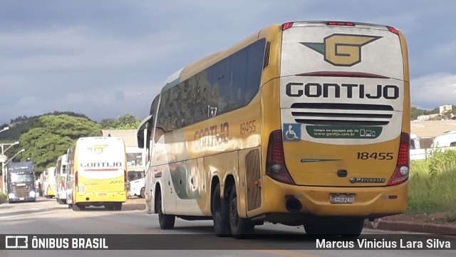 Empresa Gontijo de Transportes 18455 na cidade de Cláudio, Minas Gerais, Brasil, por Marcus Vinicius Lara Silva. ID da foto: 7538932.