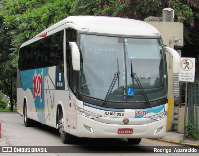 Auto Viação 1001 RJ 108.023 na cidade de São Paulo, São Paulo, Brasil, por Rodrigo  Aparecido. Número da foto: #7540449.