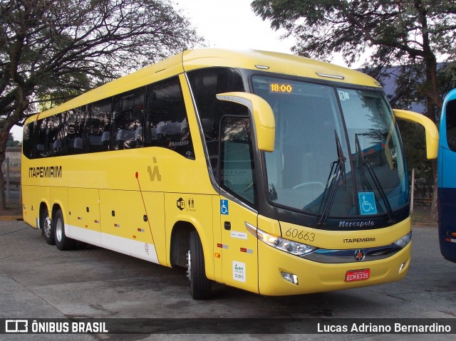 Viação Itapemirim 60663 na cidade de São Paulo, São Paulo, Brasil, por Lucas Adriano Bernardino. ID da foto: 7538385.