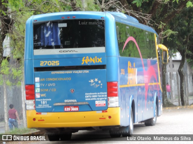 Rápido Expresso Fênix Viação 27025 na cidade de São Paulo, São Paulo, Brasil, por Luiz Otavio Matheus da Silva. Número da foto: #7489005.