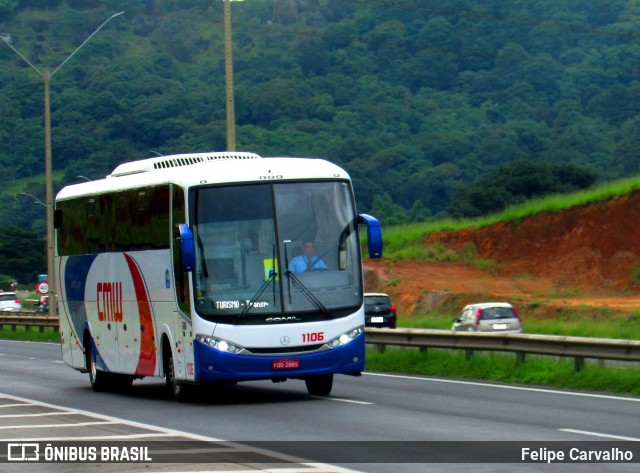 CMW Transportes 1106 na cidade de Atibaia, São Paulo, Brasil, por Felipe Carvalho. ID da foto: 7487297.