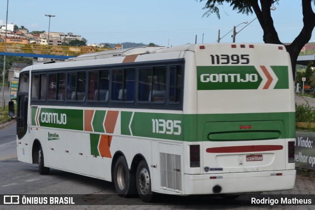 Empresa Gontijo de Transportes 11395 na cidade de João Monlevade, Minas Gerais, Brasil, por Rodrigo Matheus. Número da foto: #7542370.