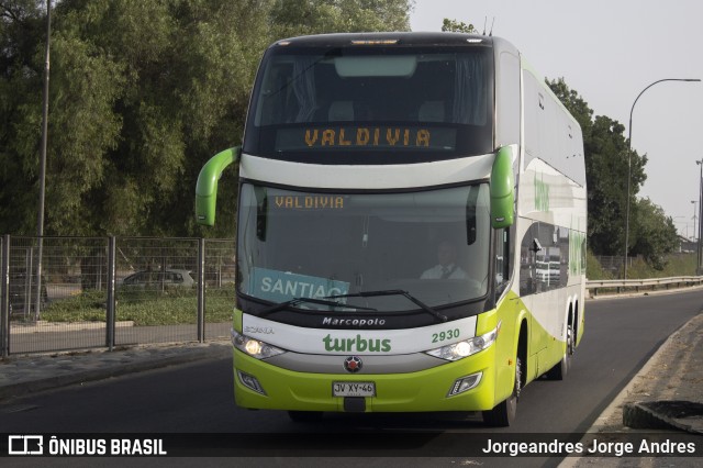 TurBus 2930 na cidade de San Bernardo, Maipo, Metropolitana de Santiago, Chile, por Jorgeandres Jorge Andres. ID da foto: 7543720.