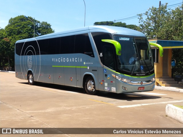 Viação Garcia 8114 na cidade de Maringá, Paraná, Brasil, por Carlos Vinicius Estevão Menezes. ID da foto: 7542531.