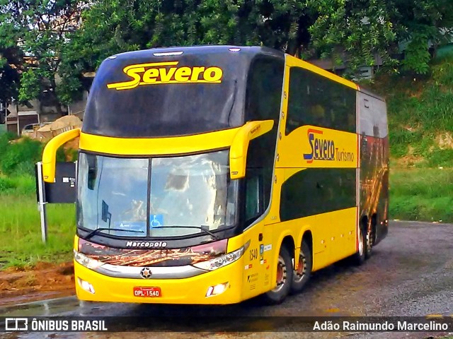 Severo Turismo 1540 na cidade de Belo Horizonte, Minas Gerais, Brasil, por Adão Raimundo Marcelino. ID da foto: 7543248.