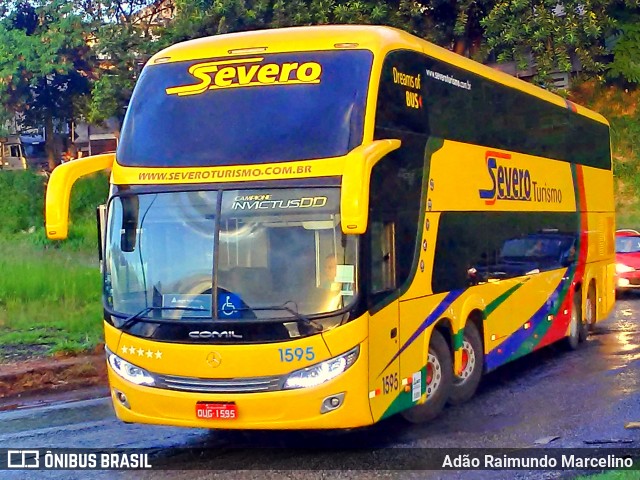 Severo Turismo 1595 na cidade de Belo Horizonte, Minas Gerais, Brasil, por Adão Raimundo Marcelino. ID da foto: 7543241.