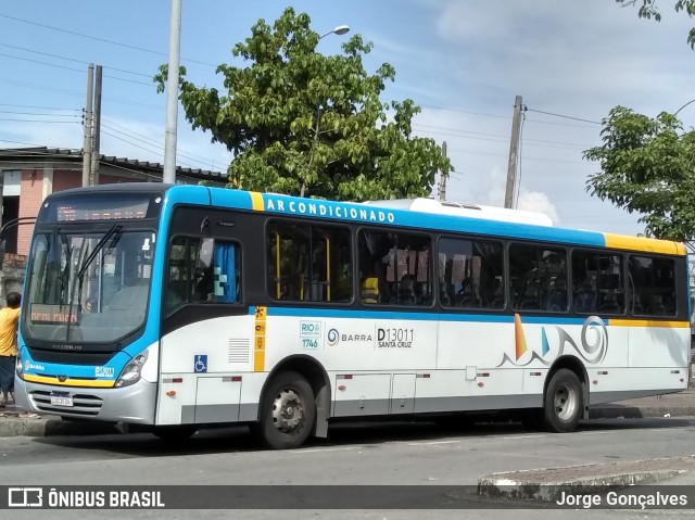 Transportes Barra D13011 na cidade de Rio de Janeiro, Rio de Janeiro, Brasil, por Jorge Gonçalves. ID da foto: 7542815.