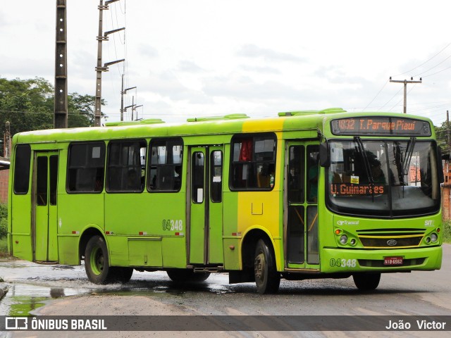 Transcol Transportes Coletivos 04348 na cidade de Teresina, Piauí, Brasil, por João Victor. ID da foto: 7543740.