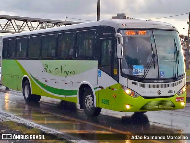 Rio Negro Fretamento e Turismo 4609 na cidade de Belo Horizonte, Minas Gerais, Brasil, por Adão Raimundo Marcelino. ID da foto: 7543533.