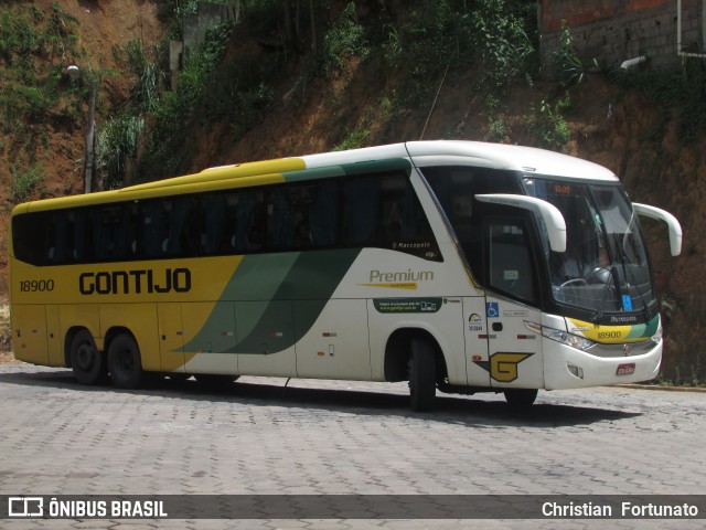 Empresa Gontijo de Transportes 18900 na cidade de Caratinga, Minas Gerais, Brasil, por Christian  Fortunato. ID da foto: 7545918.