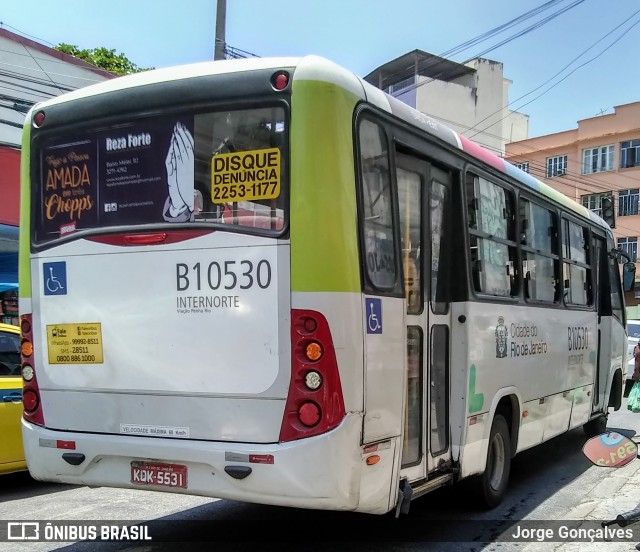 Viação Penha Rio B10530 na cidade de Rio de Janeiro, Rio de Janeiro, Brasil, por Jorge Gonçalves. Número da foto: #7545355.