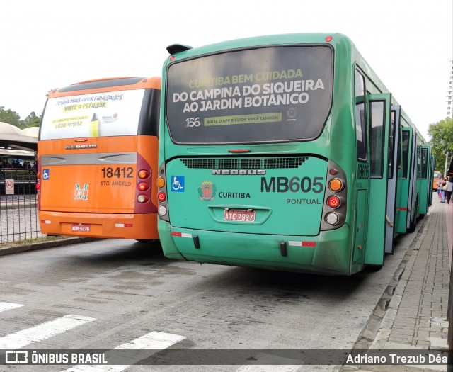 Auto Viação Mercês MB605 na cidade de Curitiba, Paraná, Brasil, por Adriano Trezub Déa. Número da foto: #7546852.