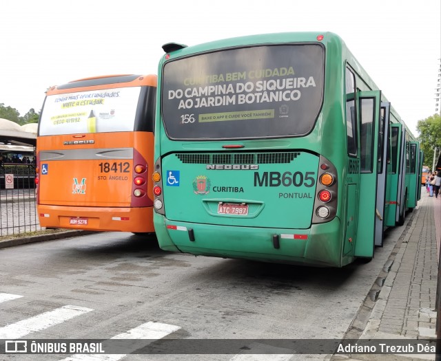 Auto Viação Mercês MB605 na cidade de Curitiba, Paraná, Brasil, por Adriano Trezub Déa. ID da foto: 7546852.