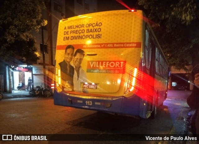 Trancid - Transporte Cidade de Divinópolis 113 na cidade de Divinópolis, Minas Gerais, Brasil, por Vicente de Paulo Alves. Número da foto: #7544142.