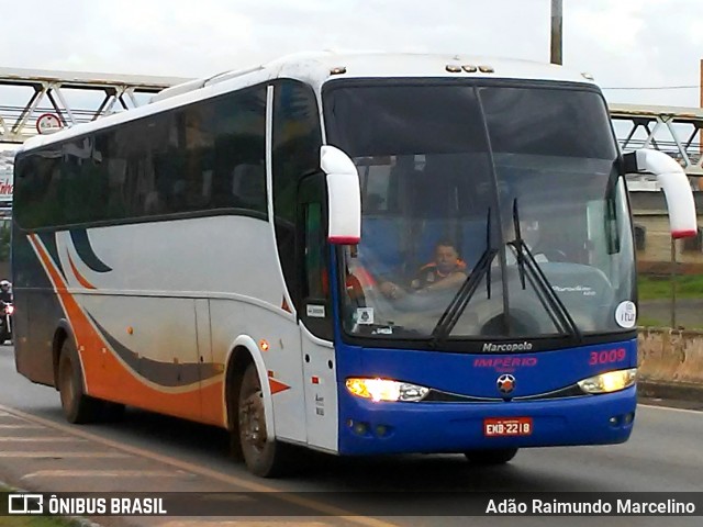 Império Turismo 3009 na cidade de Belo Horizonte, Minas Gerais, Brasil, por Adão Raimundo Marcelino. ID da foto: 7546687.