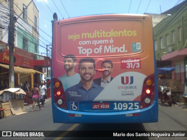 Concessionária Salvador Norte - CSN Transportes 10925 na cidade de Salvador, Bahia, Brasil, por Mario dos Santos Nogueira Junior. Número da foto: #7544308.