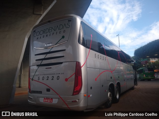 Companhia Coordenadas de Transportes 50220 na cidade de Belo Horizonte, Minas Gerais, Brasil, por Luis Philippe Cardoso Coelho. ID da foto: 7544343.