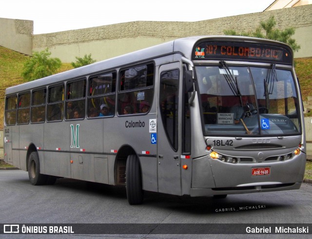 Viação Santo Ângelo 18L42 na cidade de Colombo, Paraná, Brasil, por Gabriel Michalski. ID da foto: 7548929.