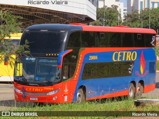 Viação Cetro 20004 na cidade de Brasília, Distrito Federal, Brasil, por Ricardo Vieira. ID da foto: 7548897.