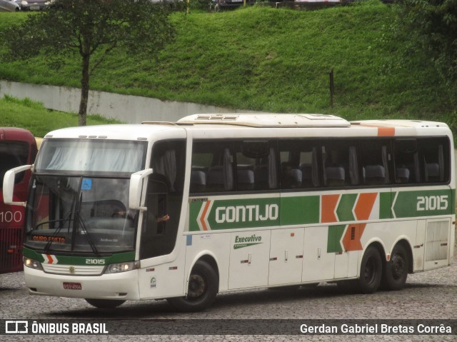 Empresa Gontijo de Transportes 21015 na cidade de Ouro Preto, Minas Gerais, Brasil, por Gerdan Gabriel Bretas Corrêa. ID da foto: 7548145.