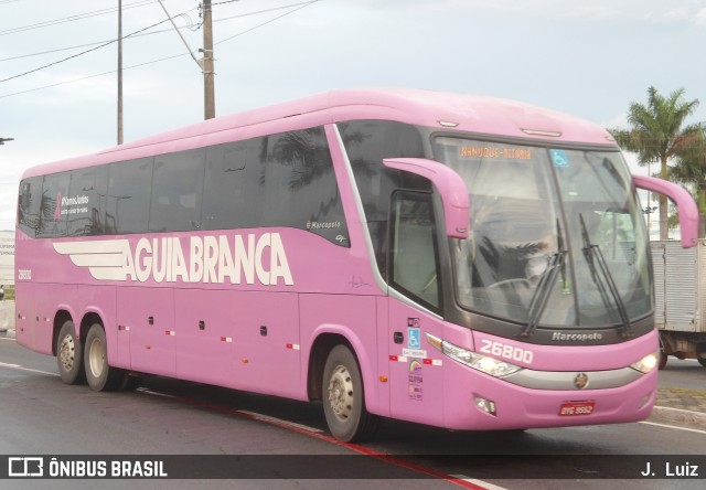 Viação Águia Branca 26800 na cidade de Vitória, Espírito Santo, Brasil, por J.  Luiz. ID da foto: 7550623.