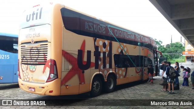 UTIL - União Transporte Interestadual de Luxo 11878 na cidade de Lavras, Minas Gerais, Brasil, por Marcos Silva Assis. Número da foto: #7552617.