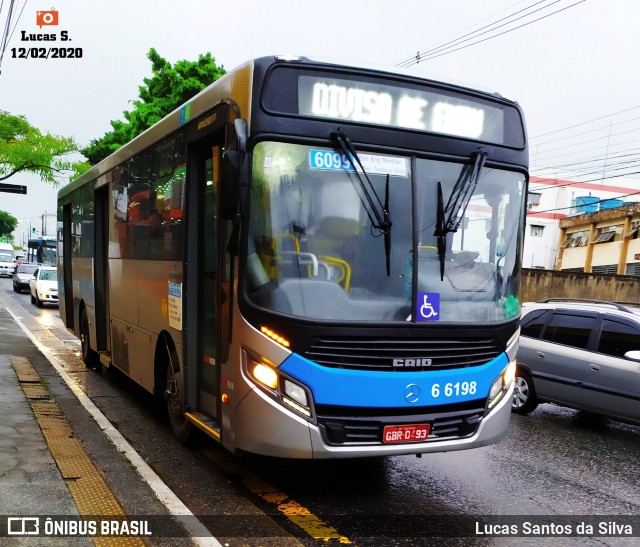 Transwolff Transportes e Turismo 6 6198 na cidade de São Paulo, São Paulo, Brasil, por Lucas Santos da Silva. ID da foto: 7550271.