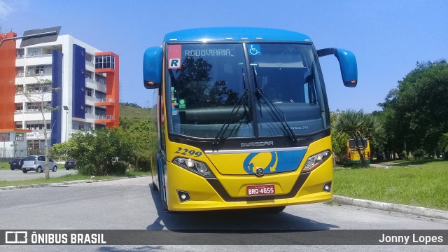 Viação Ultra 2299 na cidade de Guarujá, São Paulo, Brasil, por Jonny Lopes. ID da foto: 7552566.