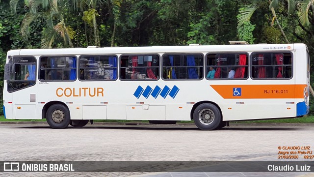 Colitur Transportes Rodoviários RJ 116.011 na cidade de Angra dos Reis, Rio de Janeiro, Brasil, por Claudio Luiz. ID da foto: 7551331.