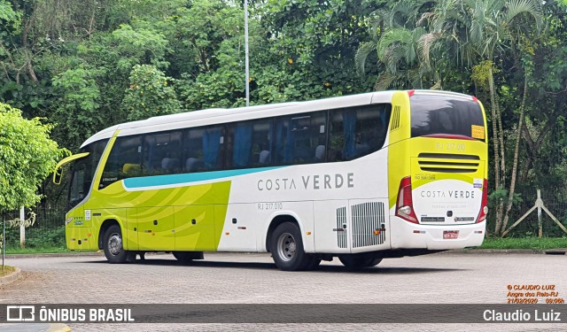 Costa Verde Transportes RJ 217.010 na cidade de Angra dos Reis, Rio de Janeiro, Brasil, por Claudio Luiz. Número da foto: #7551294.
