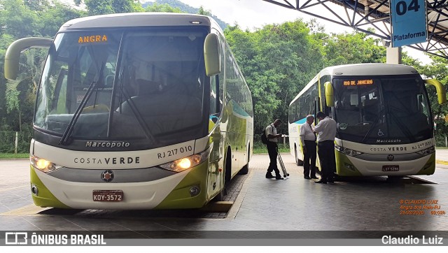 Costa Verde Transportes RJ 217 010 na cidade de Angra dos Reis, Rio de Janeiro, Brasil, por Claudio Luiz. Número da foto: #7551136.