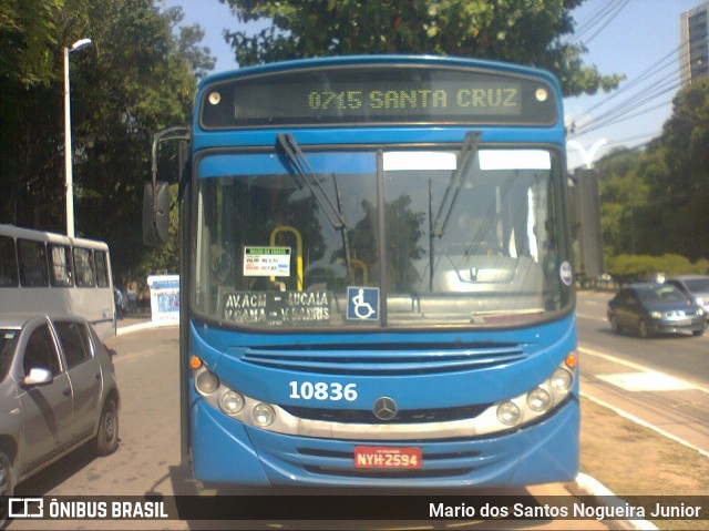 Concessionária Salvador Norte - CSN Transportes 10836 na cidade de Salvador, Bahia, Brasil, por Mario dos Santos Nogueira Junior. ID da foto: 7553174.