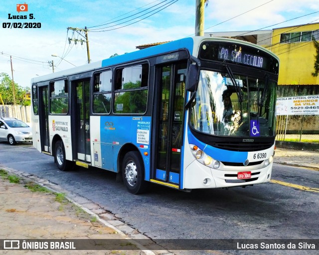 Transwolff Transportes e Turismo 6 6390 na cidade de São Paulo, São Paulo, Brasil, por Lucas Santos da Silva. ID da foto: 7550266.