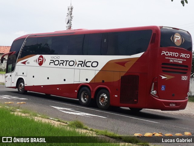 Auto Viação Porto Rico 1501 na cidade de Teresina, Piauí, Brasil, por Lucas Gabriel. ID da foto: 7550642.