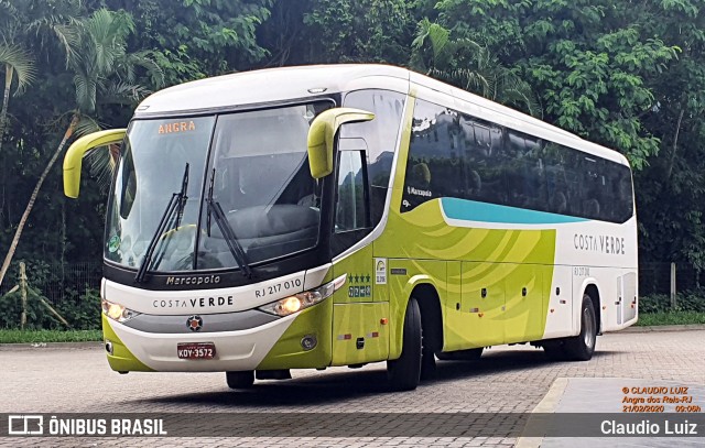 Costa Verde Transportes RJ 217 010 na cidade de Angra dos Reis, Rio de Janeiro, Brasil, por Claudio Luiz. Número da foto: #7551250.